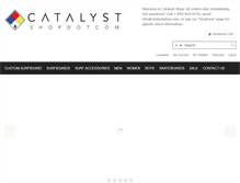 Tablet Screenshot of catalystshop.com
